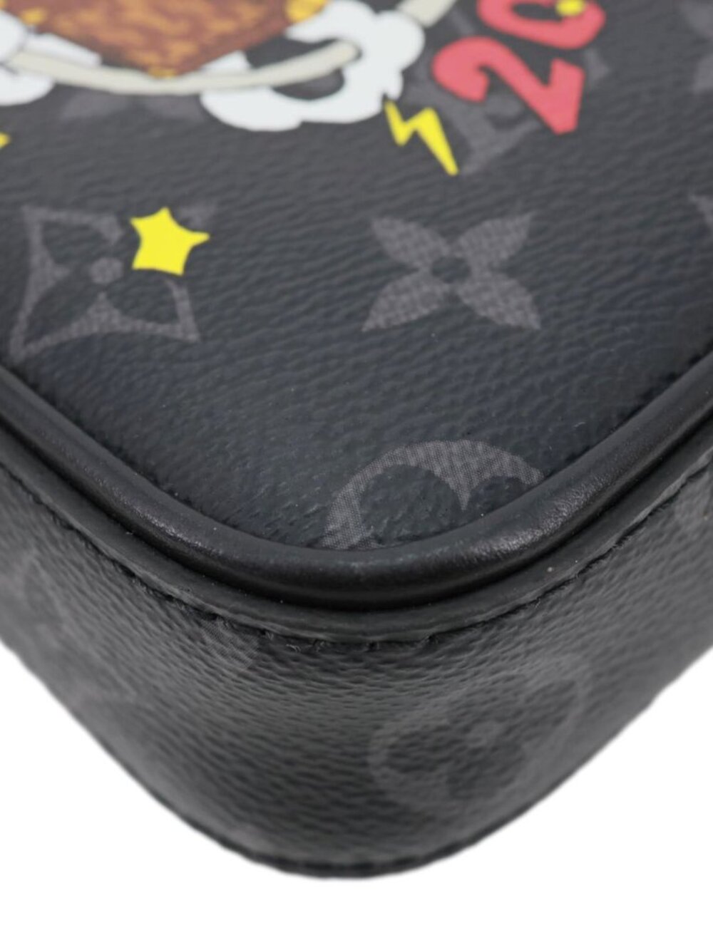 Louis Vuitton  Danube PPM Comic Trunk Printed Monogram Eclipse Canvas Shoulder - Picture 6 of 13